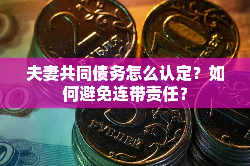 北京夫妻共同债务怎么认定？如何避免连带责任？