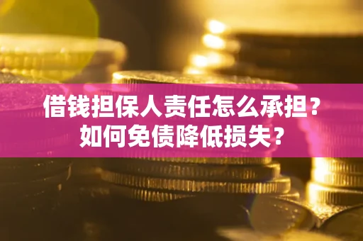 北京借钱担保人责任怎么承担？如何免债降低损失？