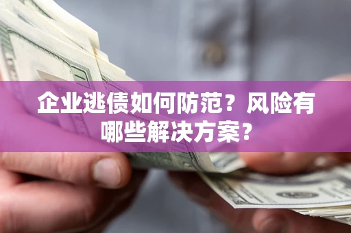 北京企业逃债如何防范？风险有哪些解决方案？