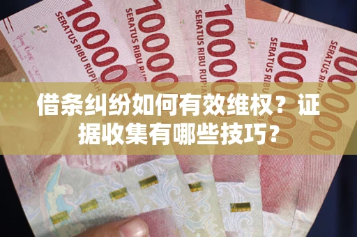 北京借条纠纷如何有效维权？证据收集有哪些技巧？