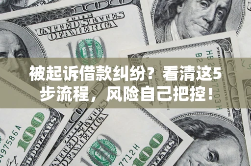 北京被起诉借款纠纷？看清这5步流程，风险自己把控！