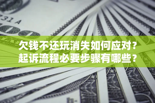 北京欠钱不还玩消失如何应对？起诉流程必要步骤有哪些？